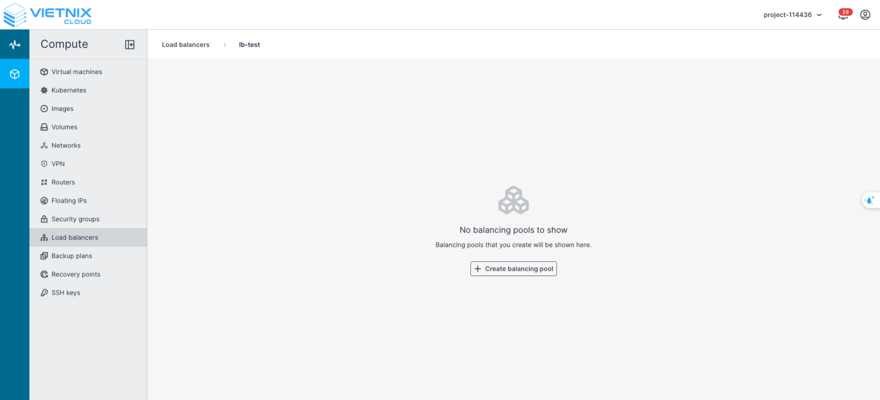 Create Balancing Pool