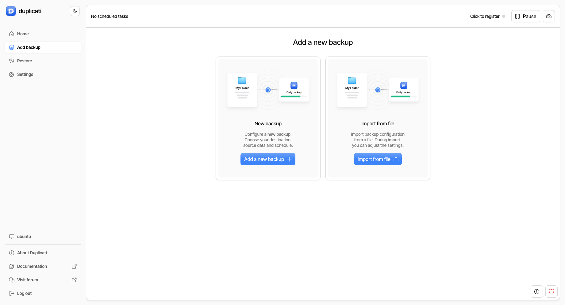 duplicati-add-backup