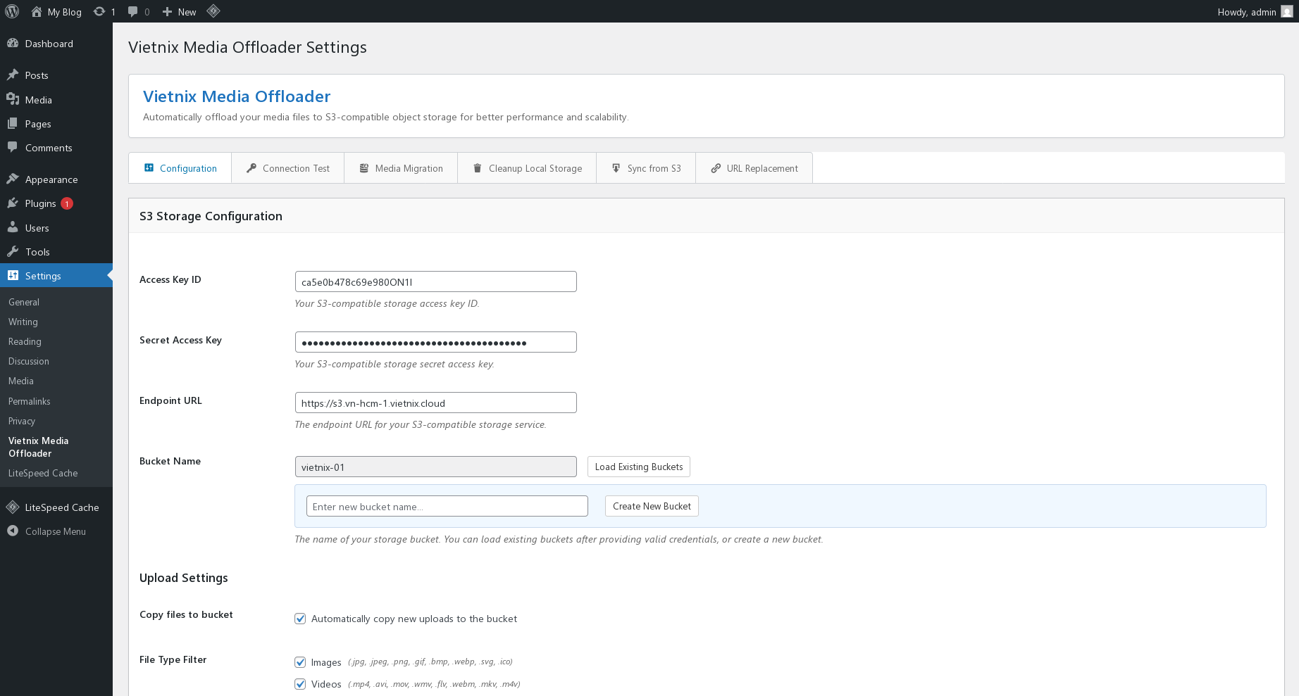 Vietnix Media Offloader Configuration